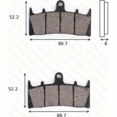 Bremsklötze Scheibenbremsbeläge MCB 659 mit ABE