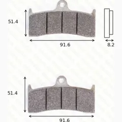 disk brake pads MCB 660 SRQ