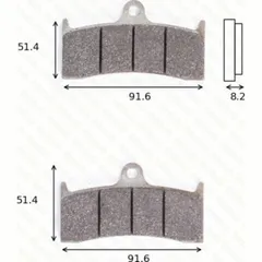 disk brake pads MCB 660 SV ABE approved