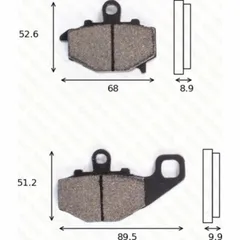 disk brake pads MCB 662 SH ABE approved