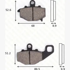 Disc brake pads MCB 662 homologated