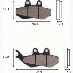 disk brake pads MCB 664 ABE approved