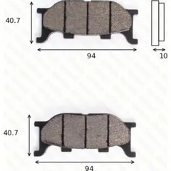 Bremsklötze Scheibenbremsbeläge MCB 666 SRM mit ABE