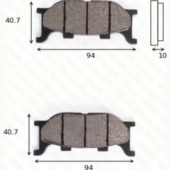 disk brake pads MCB 666 ABE approved