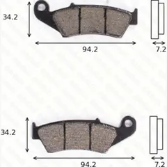 disk brake pads MCB 669 SI ABE approved