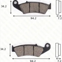 disk brake pads MCB 669 SV ABE approved