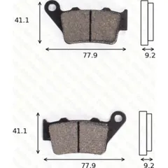 disk brake pads MCB 672 SI ABE approved