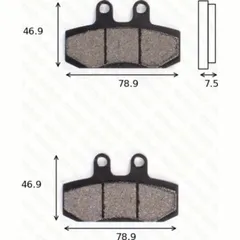 disk brake pads MCB 673 ABE approved