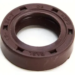 Shaft seal 15x24x7, for: FKM, with dust lip