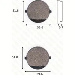 disk brake pads MCB 676 ABE approved