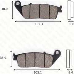 disk brake pads MCB 677 ABE approved