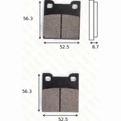 disk brake pads MCB 678 SH ABE approved