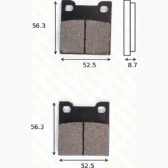 Disc brake pads MCB 678 homologated