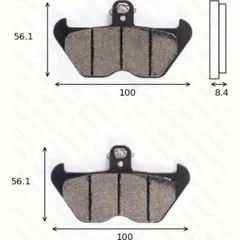 disk brake pads MCB 680 ABE approved