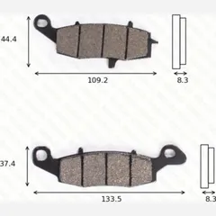 disk brake pads MCB 682 ABE approved