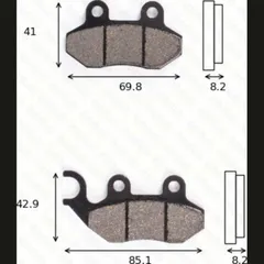 Disc brake pads MCB 684 EC homologated