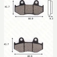 Disc brake pads MCB 685 SRM homologated