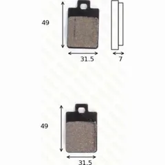 Disc brake pads MCB 688 EC homologated