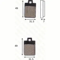 Bremsklötze Scheibenbremsbeläge MCB 688 mit ABE