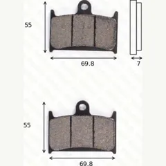 disk brake pads MCB 690 ABE approved