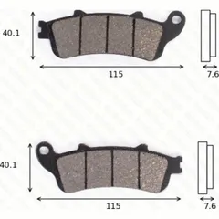 disk brake pads MCB 692 ABE approved