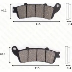Disk brake pads MCB 693 ABE approved