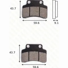 disk brake pads MCB 694 ABE approved