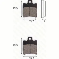 disk brake pads MCB 696 ABE approved
