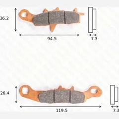 disk brake pads MCB 697 SI ABE approved