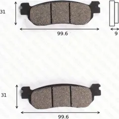disk brake pads MCB 699 SH ABE approved