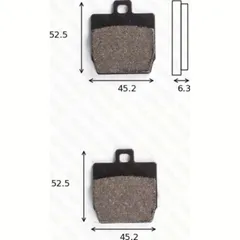 disc brake pad MCB 701 homologated