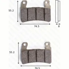 Bremsklötze Scheibenbremsbeläge MCB 703 SRQ ohne ABE