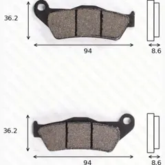 Bremsklötze Scheibenbremsbeläge MCB 707 mit ABE