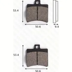 Disc brake pads MCB 710 homologated