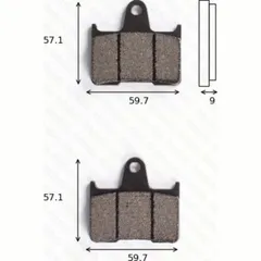 Disc brake pads MCB 729 homologated