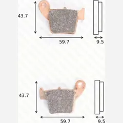 disk brake pads MCB 730 SI ABE approved