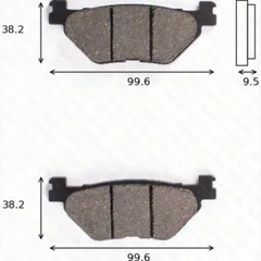 Disc brake pads MCB 731 homologated