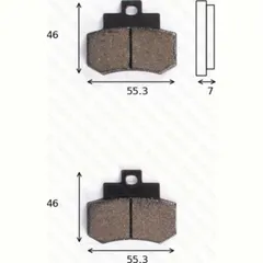 Disc brake pads MCB 733 LF homologated