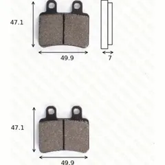disk brake pads MCB 735 ABE approved