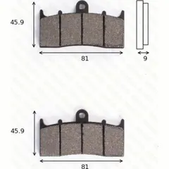 disk brake pads MCB 736 ABE approved