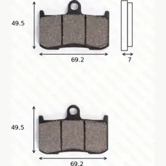 disk brake pads MCB 737 CRQ ECE R90 homologated