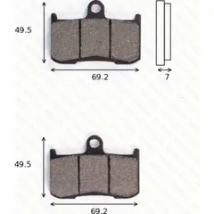 disk brake pads MCB 737 ABE approved