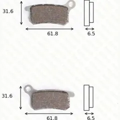 disk brake pads MCB 740 SI ABE approved