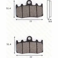 disk brake pads MCB 748 SV ABE approved
