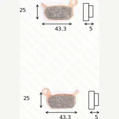 disk brake pads MCB 750RSI ABE approved