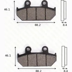 Bremsklötze Scheibenbremsbeläge MCB 751SH mit ABE