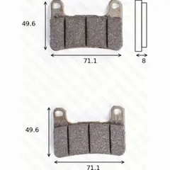 disk brake pads MCB 752 SCR