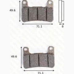 disk brake pads MCB 752 SV ABE approved