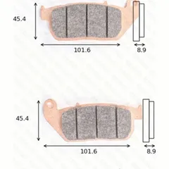 disk brake pads MCB 753SV ABE approved