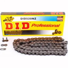 D.I.D reinforced chain NZ, 520, 124 with clip lock / usable for offroad drive up to 74kW (100HP) / up to 1000cc
